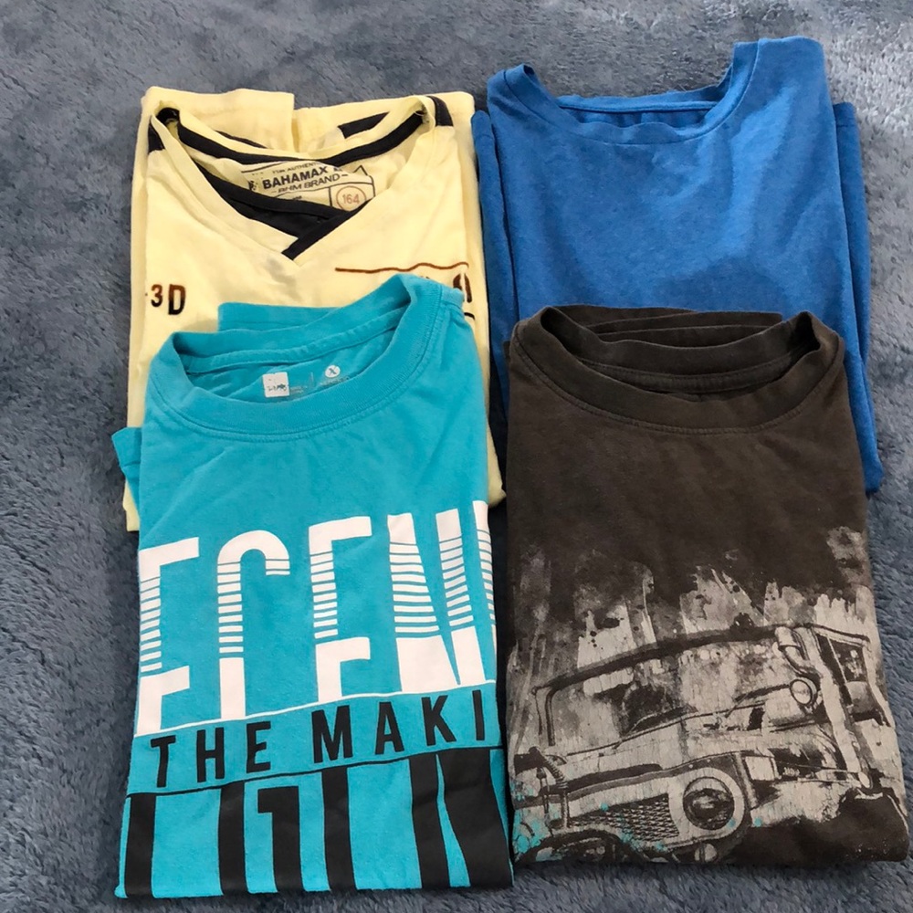 Lot of 4 boys shirts. Size L